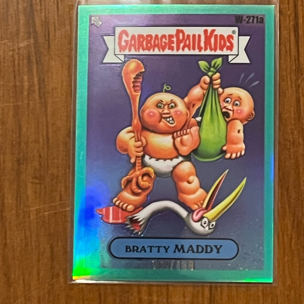 Garbage Pail Kids Chrome 2024 7 Bratty Maddy W-271A Teal Refractor 169/199